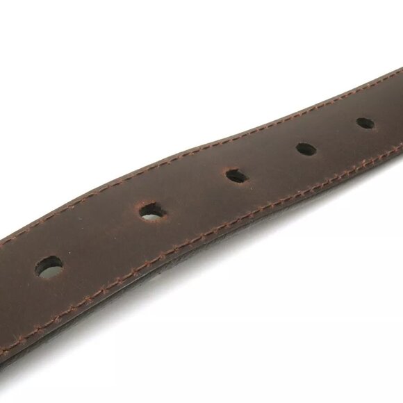 Auth DOLCE&GABBANA Belt Gray/Silver/Gold Leather/Metal main image 10